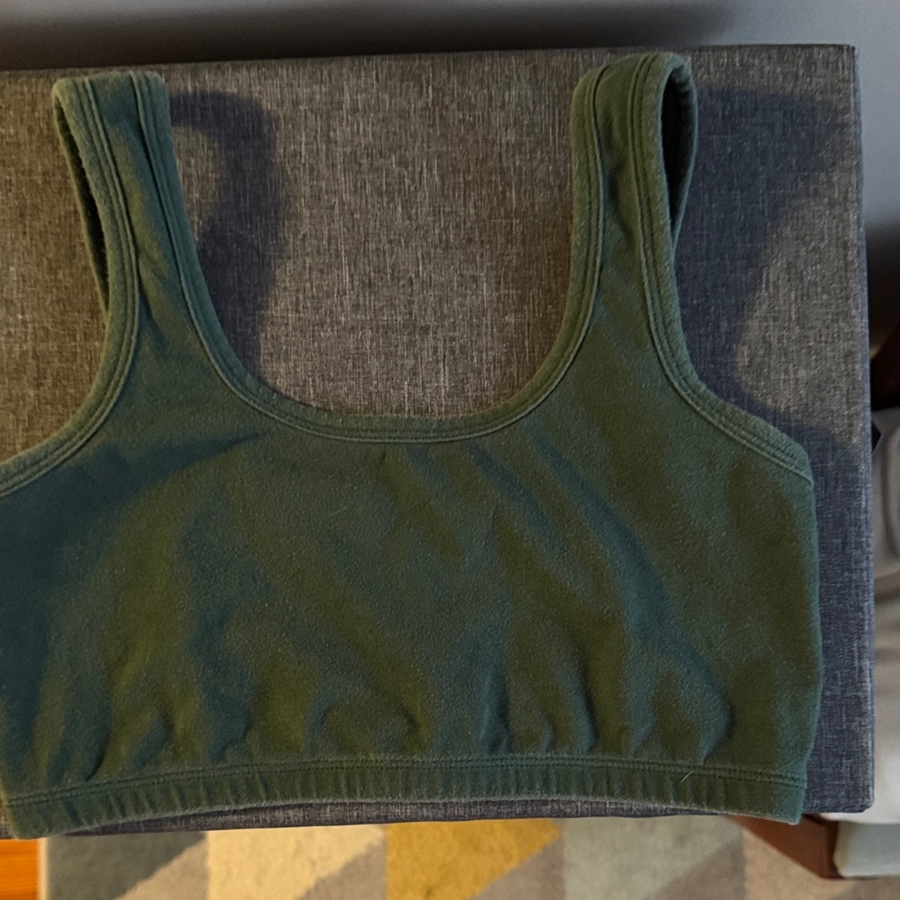 ARQ Wide Strap Green Bralette